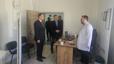 Sultanhanı Kaymakamı Bilal Göksun ve Belediye Başkanı Fahri Solak, 14