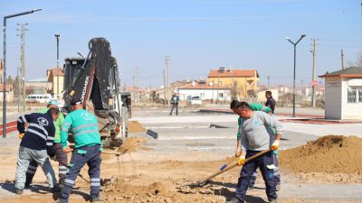 Aksaray’ın Yavuz Sultan Selim Mahallesi’nde yeni bir park yapımı için