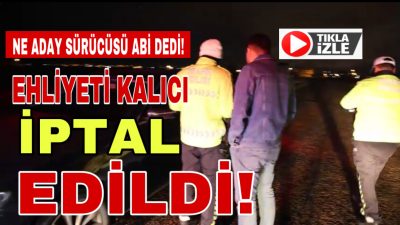Aksaray’da alkollü araç kullanan bir sürücü, polisin uygulama noktasını fark
