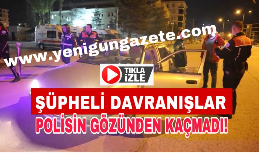Aksaray’da, yunus ekiplerinin şüphe üzerine durdurduğu otomobilde 53 adet yasaklı