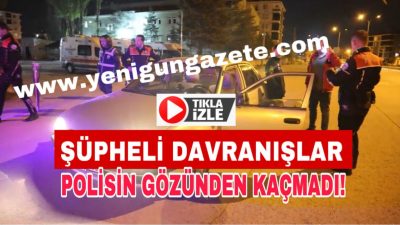 Aksaray’da, yunus ekiplerinin şüphe üzerine durdurduğu otomobilde 53 adet yasaklı