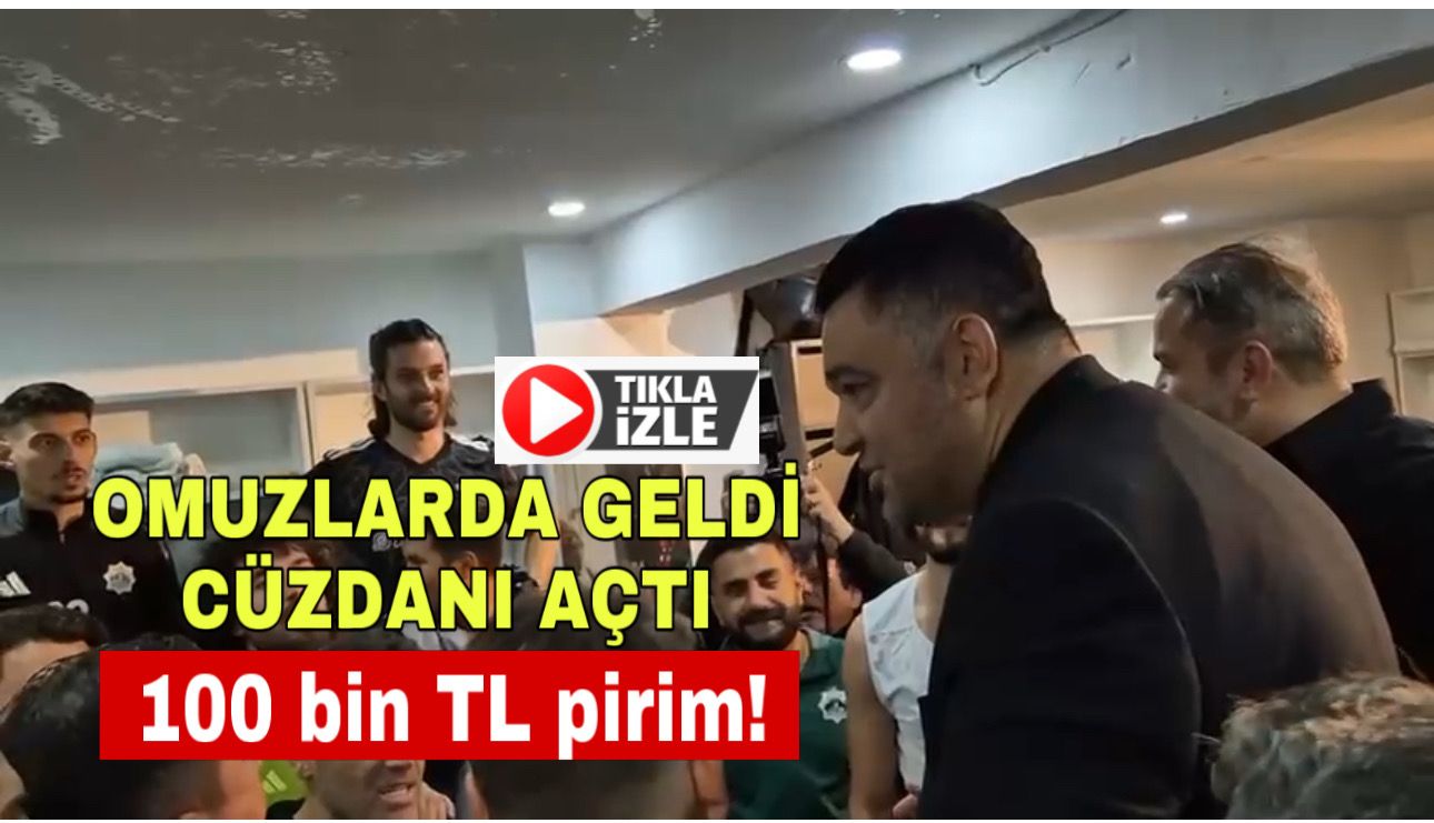Omuzlarda geldi cüzdanı açtı: 100 bin TL pirim!