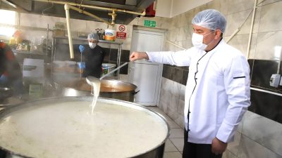 Aksaray Belediyesi dar gelirlilere destek amaçlı yemek fabrikası ve şehrin