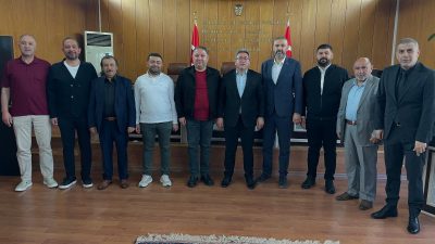 MÜSİAD Başkanı Sefa Göktaş ve beraberindeki yönetim kurulu üyeleri, Aksaray