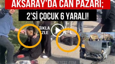 Aksaray’ın en işlek yollarından biri olan Kapodakya Caddesi meydana gelen