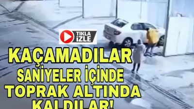 Samsun’da bir akaryakıt istasyonunun oto yıkama bölümünde meydana gelen toprak