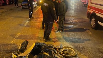 Konya'nın Seydişehir ilçesinde elektrikli bisiklet ile cip çarpışması sonucu 2