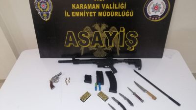 Karaman'da çeşitli suçlardan aranan 7 kişi tutuklandı.