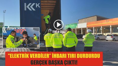 İstanbul’dan Mersin Taşucu’na jeneratör taşıyan bir tır, şüpheli bir ihbar