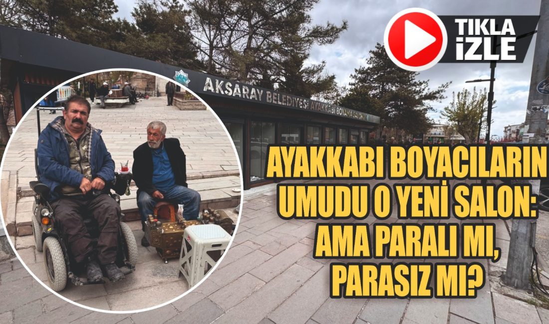 Aksaray’da Boyacılık yapan esnaflar