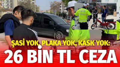 Aksaray’da trafik ekipleri, motosiklet sürücülerine yönelik denetimlerine hız kesmeden devam