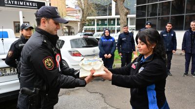 Aksaray Belediyesi Zabıta Müdürlüğü ekipleri, 10 Nisan Polis Günü dolayısıyla