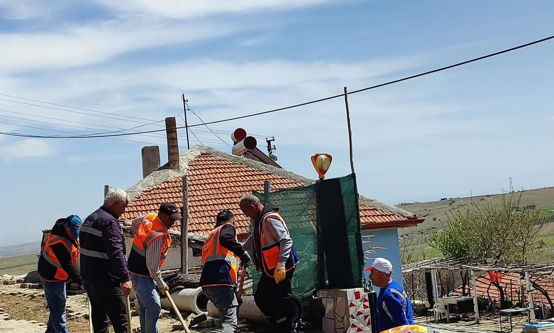 Ağaçören’de doğalgaz altyapı çalışmaları