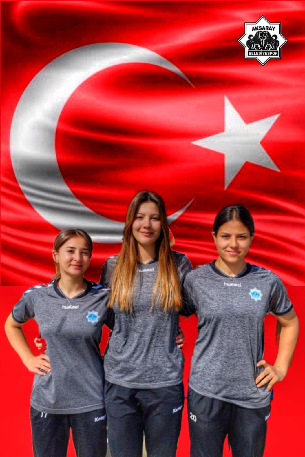 Aksaray Belediyespor altyapısından yetişen oyuncular Dilek Kestek, Ayşe Ergin ve
