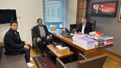 Aksaray Manavlar ve Balıkçılar Odası Başkanı Kuddusi Yeşildal ve beraberindeki