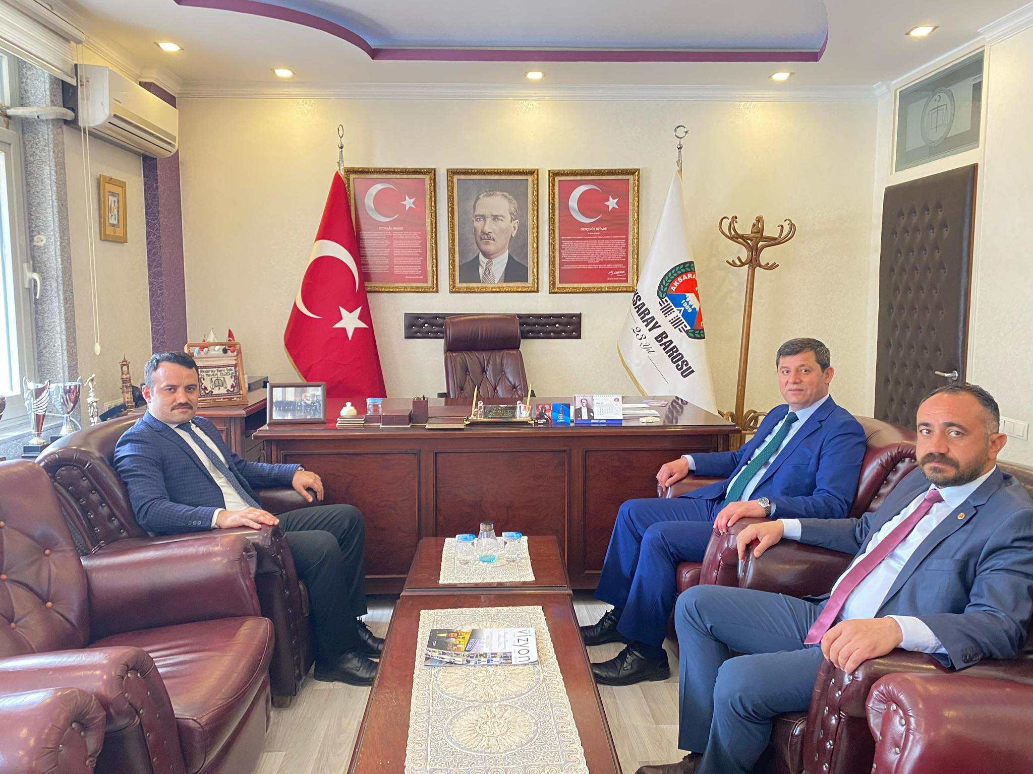 Aksaray Cumhuriyet Savcısı, Baro Başkanı Düzgün’ü ziyaret etti