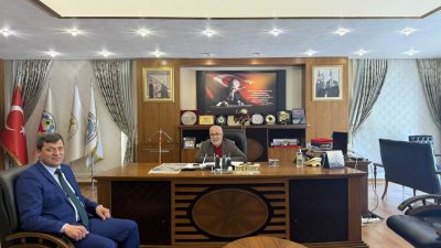 Aksaray Baro Başkanı Mevlüt Düzgün, Aksaray Ticaret Borsası’na nezaket ziyaretinde