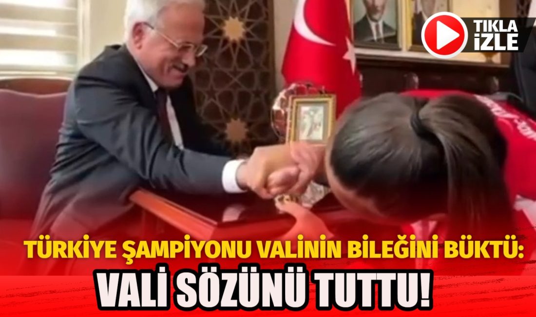 Aksaraylı genç sporcu Gülistan Gönen, azmi ve kararlılığıyla tarih yazdı.