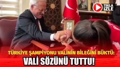 Aksaraylı genç sporcu Gülistan Gönen, azmi ve kararlılığıyla tarih yazdı.