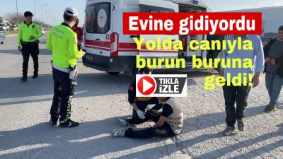 Aksaray’da evine gitmekte olan 15 yaşındaki bir genç, mucur kaplı