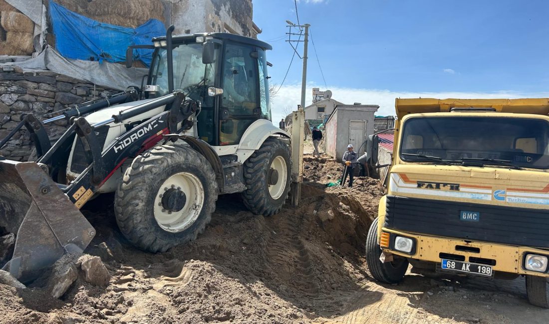 Güzelyurt Belediyesi, Akyamaç Mahallesi’nde dar ve kayma riski taşıyan sokaklarda