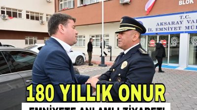 Türk Polis Teşkilatı’nın 180. kuruluş yıldönümü dolayısıyla Aksaray İl Emniyet