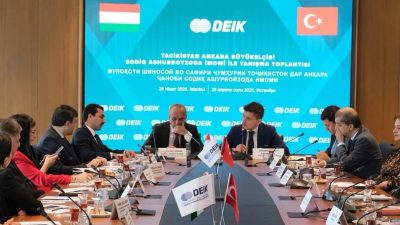 Aksaraylı iş insanı Cihangir Fikri Saatçioğlu, Tacikistan ile ekonomik ve