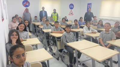 Demirci Belediyesi, çocukların trafik bilincini artırmak amacıyla Aksaray Belediyesi Çocuk