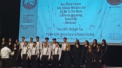 Aksaray Güzel Sanatlar Lisesi, Mersin'de düzenlenen 21. Çoksesli Korolar Festivali'ne