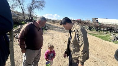 Güzelyurt Kaymakamı Muammer Yetiş, İl Genel Meclisi üyeleriyle birlikte köy