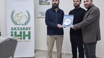Aksaray İnsani Yardım Derneği Genç İHH birimi başkanlık görevinde bayrak
