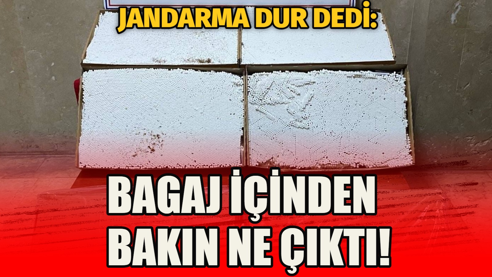 Jandarma dur dedi: Bagaj içinden bakın ne çıktı!