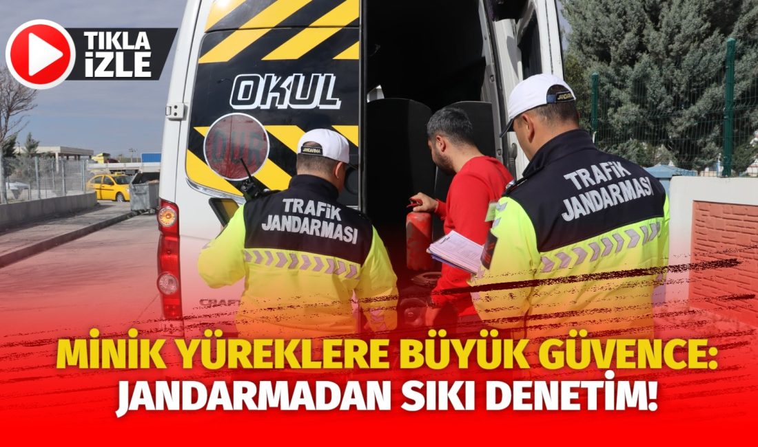Aksaray İl Jandarma Komutanlığı Trafik Jandarması timleri, çocukların güvenle okullarına