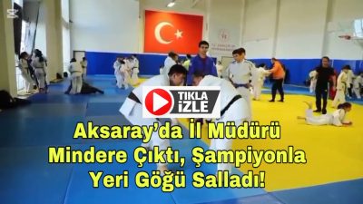 Aksaray Gençlik ve Spor İl Müdürü Aslan Yıldız, gençlerle sporun
