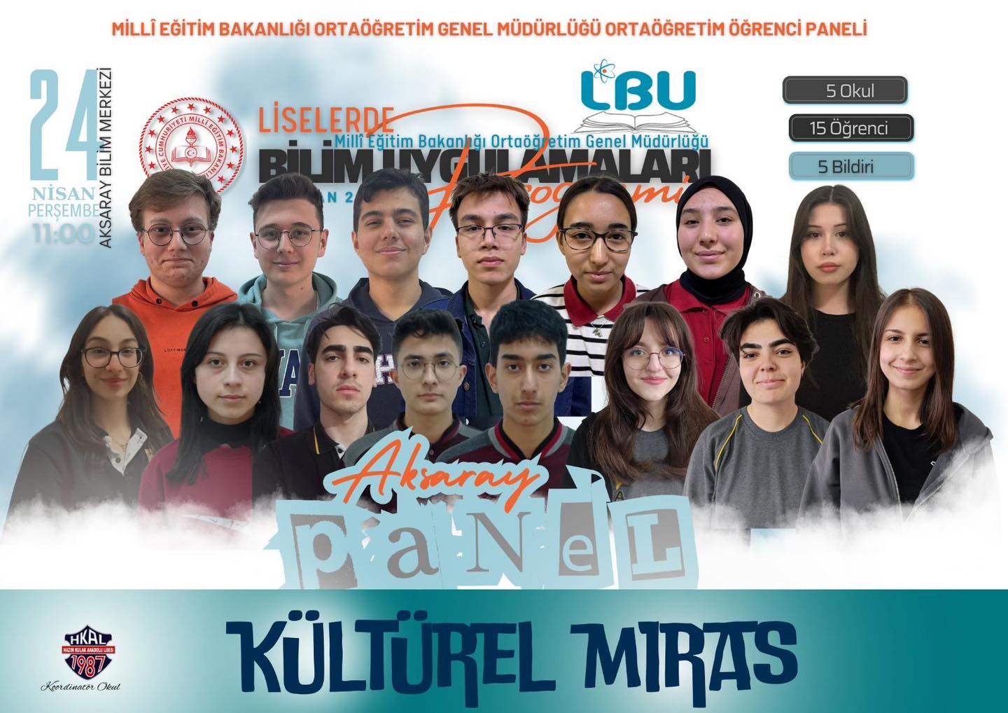 Aksaray’da liselilerden kültürel miras paneli