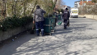 Ortaköy Belediyesi Temizlik İşleri Müdürlüğü, baharın gelişiyle birlikte ilçede kapsamlı