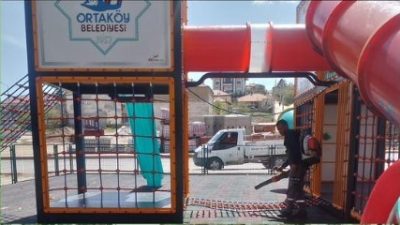 Ortaköy Belediyesi, çocukların sağlıklı ve hijyenik ortamlar içinde vakit geçirebilmesi
