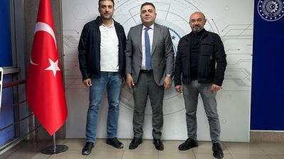 OSİAD Başkanı Serdar Öngün ve iş insanı Ümmet Gökbulut, Aksaray