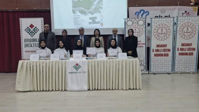 Anadolu Mektebi İl Koordinatörlüğü tarafından yürütülen yazar okumaları kapsamında Aksaray