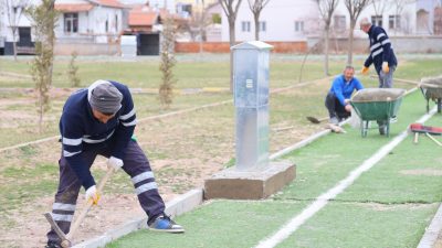 Aksaray Belediyesi, Yavuz Sultan Selim Mahallesi’ndeki parkta kapsamlı bir yenileme