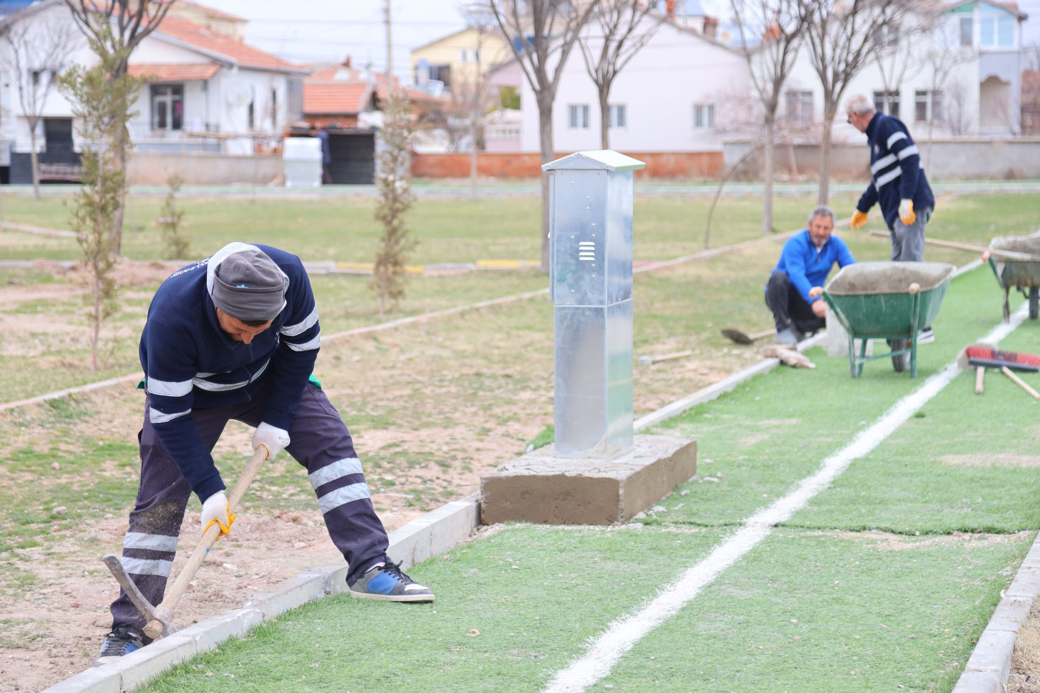 Aksaray Belediyesi, Yavuz Sultan Selim Mahallesi’ndeki parkta kapsamlı bir yenileme