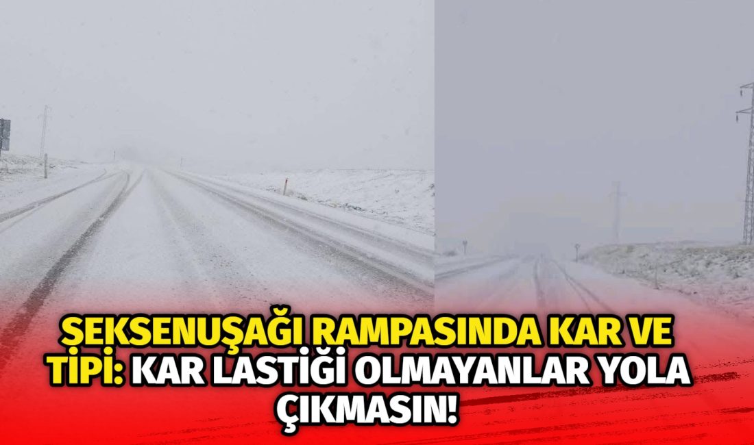 Ortaköy-Aksaray yolu üzerindeki Seksenuşağı rampasından sonra etkisini artıran yoğun kar