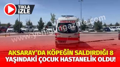 Aksaray’da sahipsiz bir köpeğin saldırısına uğrayan 8 yaşındaki H. C.