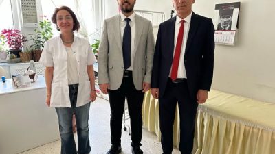 Aksaray Halk Sağlığı Hizmetleri Başkanı Dr. Furkan Maraşlıoğlu, sağlık yöneticileriyle