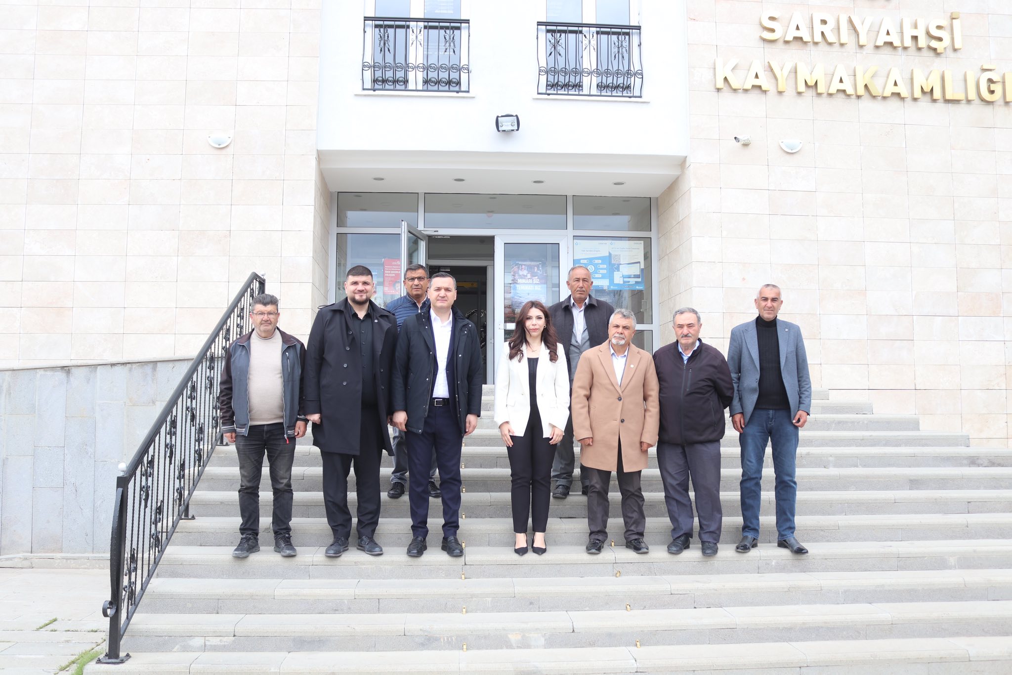 Sarıyahşi Kaymakamı Demirkoparan’a İYİ Parti heyetinden ziyaret