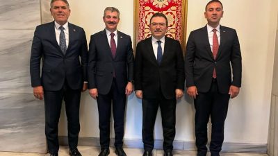 Sultanhanı Kaymakamı Bilal Göksun ve Belediye Başkanı Fahri Solak, TBMM’de