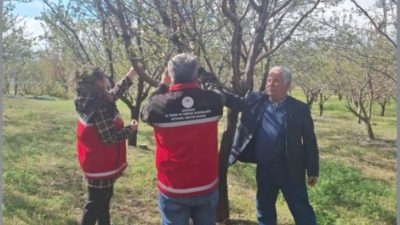 Aksaray İl Tarım ve Orman Müdürlüğü ekipleri, soğuk hava koşullarının