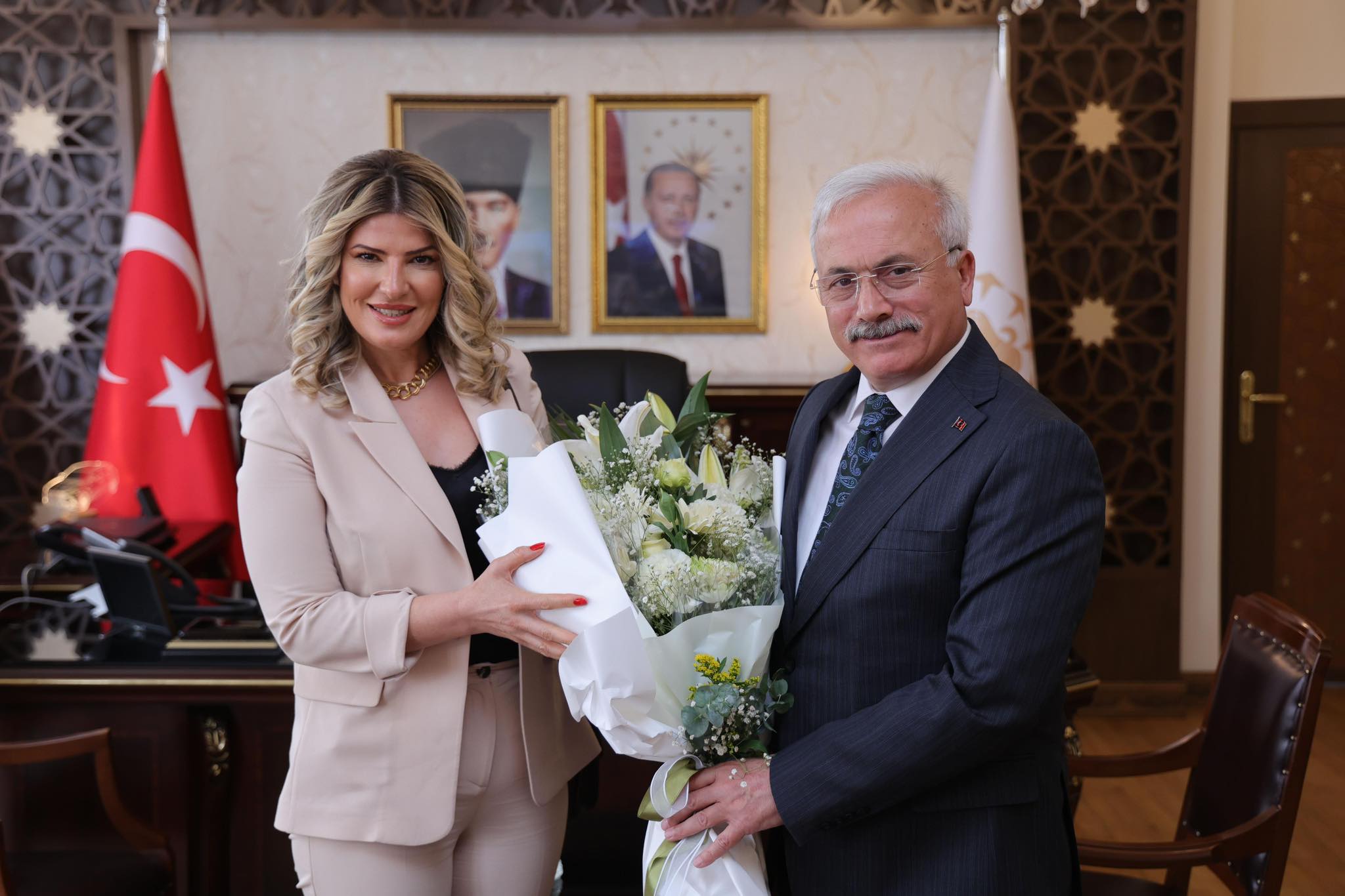 Aksaray Valisi Jeoloji Mühendisi Özdemir’i kabul etti