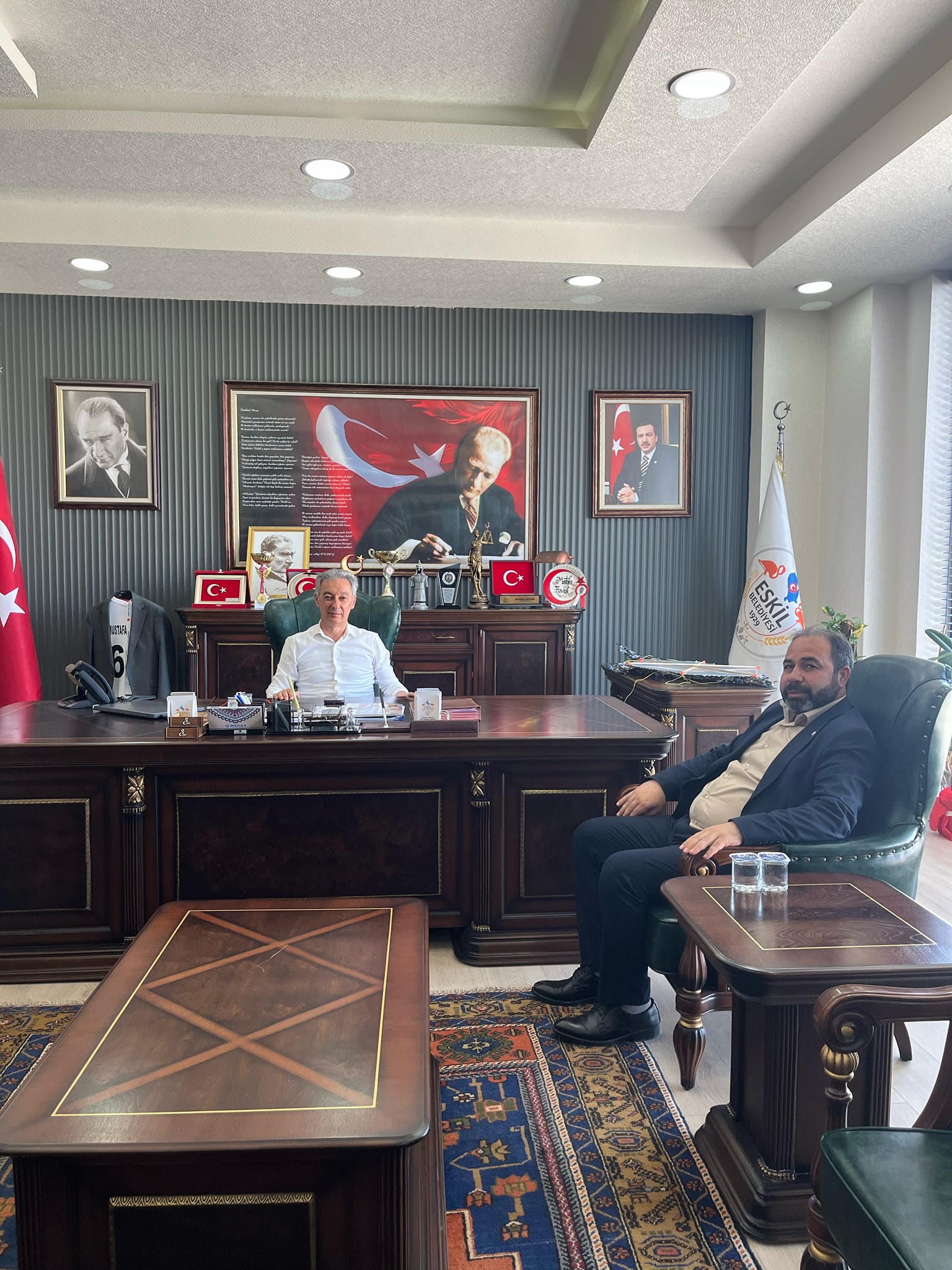 Başkan Zavlak’tan İlçe Başkanı Yalvaç’a ziyaret