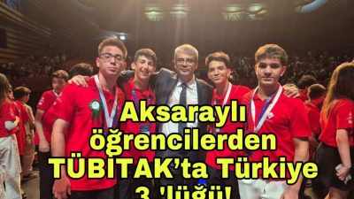 Aksaray’daki ortaokul ve lise öğrencileri, TÜBİTAK 2204-A ve 2204-B yarışmalarında